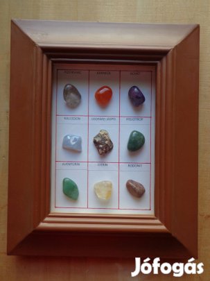 Ásvány gyűjtemény, csiszolt