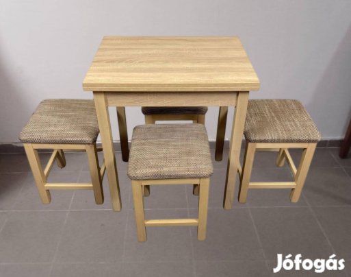 Asztal +4 db stoki, étkező garnitúra