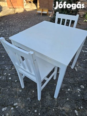 Asztal + 2 szék étkező