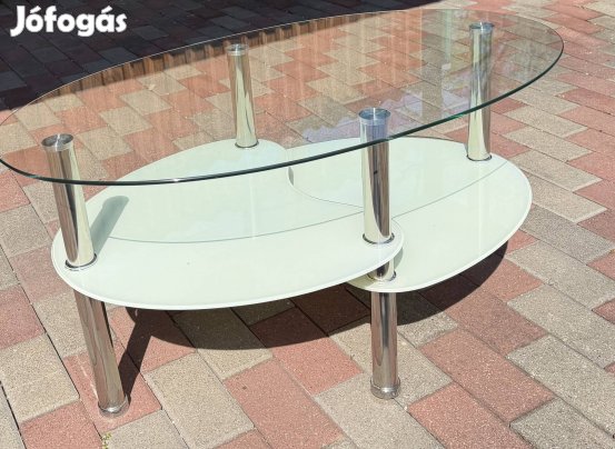 Asztal, dohányzóasztal, üveg asztal