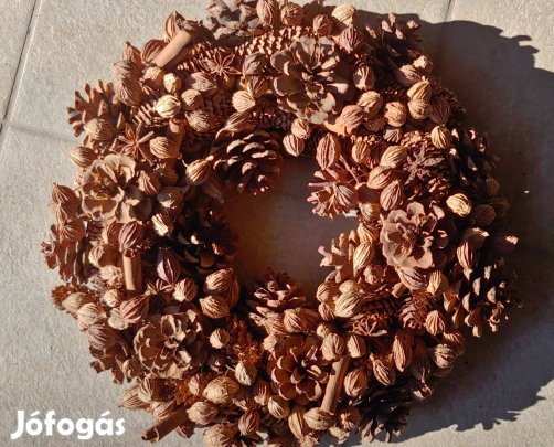 Asztal vagy ajtó dekoráció / natúr