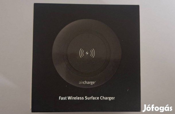 Asztalba építhető vezeték nélküli gyors töltő 15W, 80 mm, Fekete