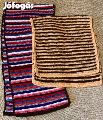 Asztalfutó, új, horgolt (2 db)