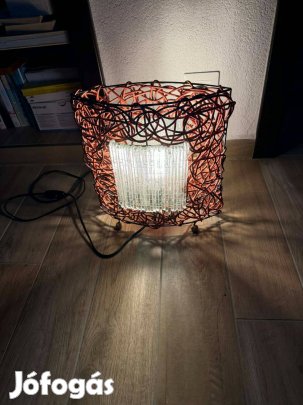 Asztali-, éjjeli lámpa, ritkaság, nagyon dekoratív, retro, nagyméretű