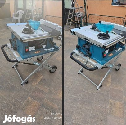 Asztali  körfűrész  Makita szállító állványal