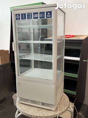 Asztali hűtővitrin / vitrines hűtő, belső led világtással, digitális k