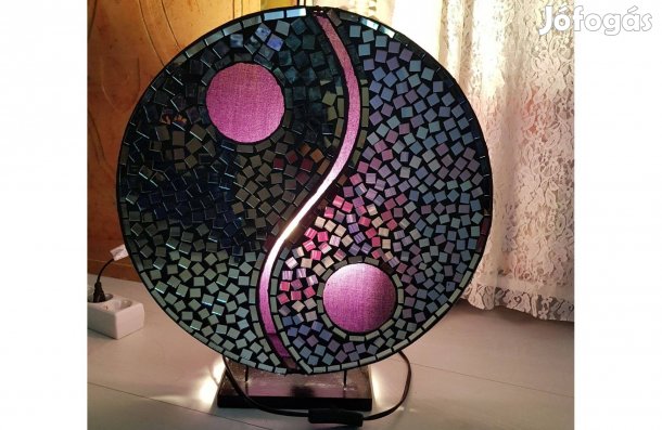 Asztali lámpa Jin-Yang lila