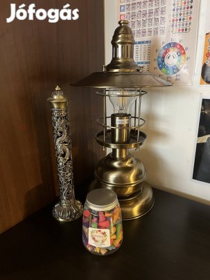 Asztali lámpa, füstölő szett