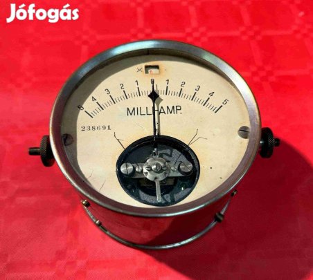 Asztali milliamper mérő a múlt század elejéről