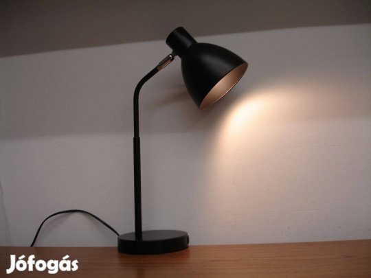 Asztali olvasó lámpa USB aljzattal E14 LED energiatakarékos fekete des