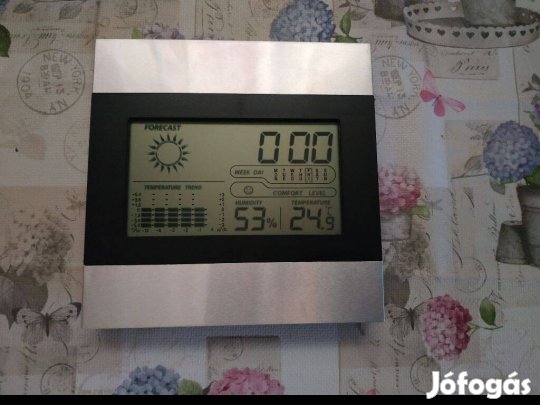 Asztali óra Digitális időjárás állomás