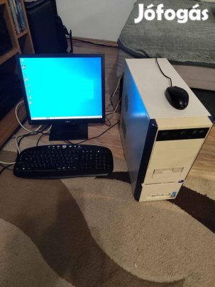 Asztali számítógép internetre SSD-vel, monitor, egér+bill