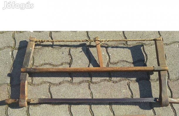 Asztalos fakeretes fűrész retró