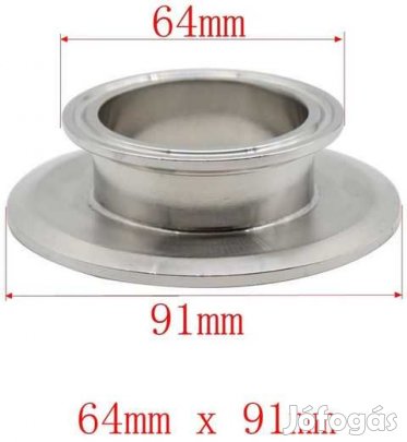 Átalakító 2" Tri-Clamp - 3" Tri-Clamp  (3535)