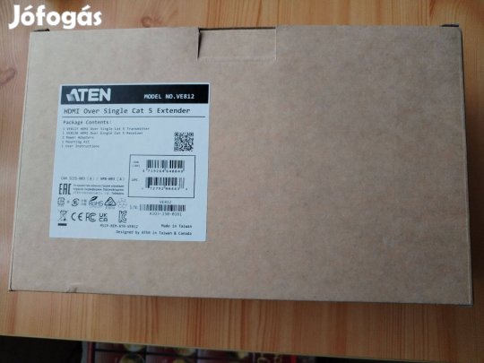 Aten VE812 HDMI jel hosszabító készülék A készülékek CAT5 k