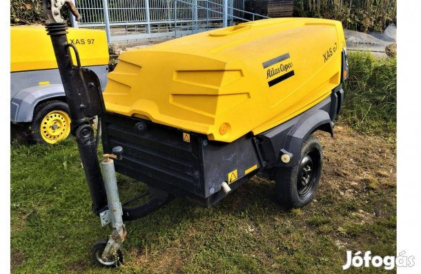 Atlas Copco Xas 67DD vontatható dízel csavarkompresszor kompresszor
