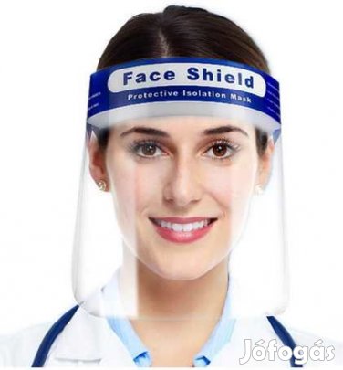Átlátszó Plexi Arcvédő Maszk. Pajzs  (3292)