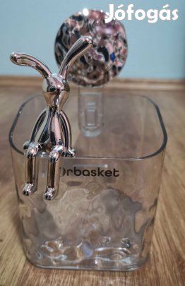 Átlátszó fali tároló dekor nyuszival Új