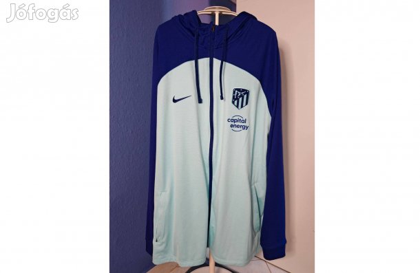 Atletico Madrid eredeti Nike világkék kapucnis cipzáras felső