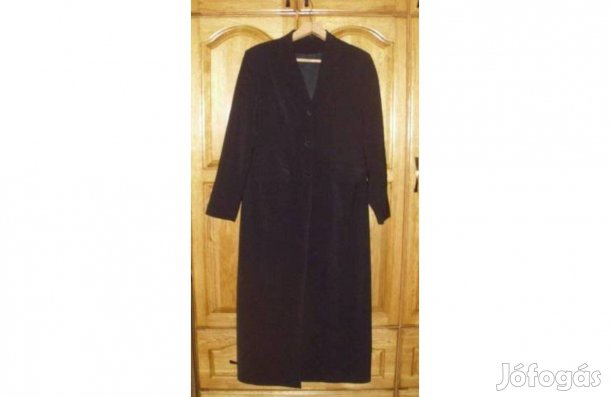 Átmeneti fekete kabát Etam 16-s h:135 cm mb: 115 cm hosszú jó anyag