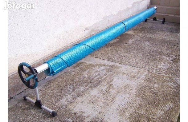 Átmérő 4,15 medencetakaró szolártakaró medence takaró fólia tekercselő