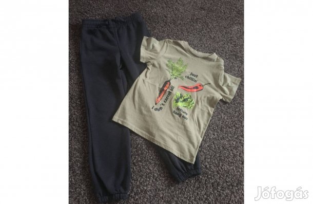 Átnőtt új nadrág új pólóval! 140-es