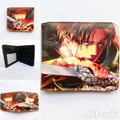 Attack on Titan AOT pénztárca Eren Levi Új Shingeki no Kyojin Készlete