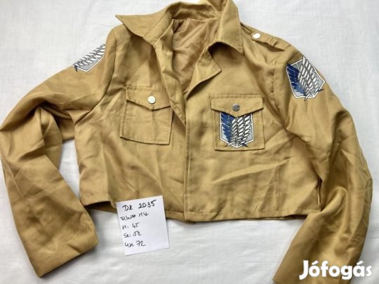 Attack on Titan jelmez, Attack on Titan kabát, Anime jelmez, felnőtt