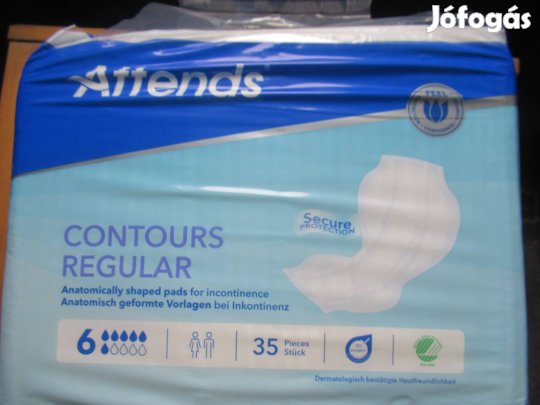 Attends Contours Regular inkotencia betét 6-os 140 db új