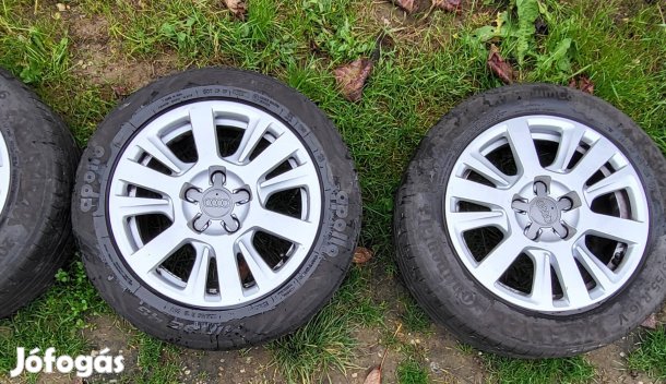 Audi 16-os alufelni szett 5x112 jó állapotú nyári gumikkal