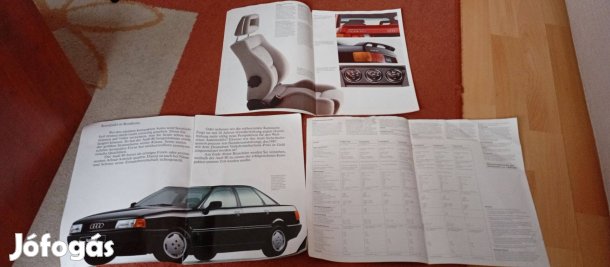Audi 80 - Audi 90 német nyelvű katalógusok