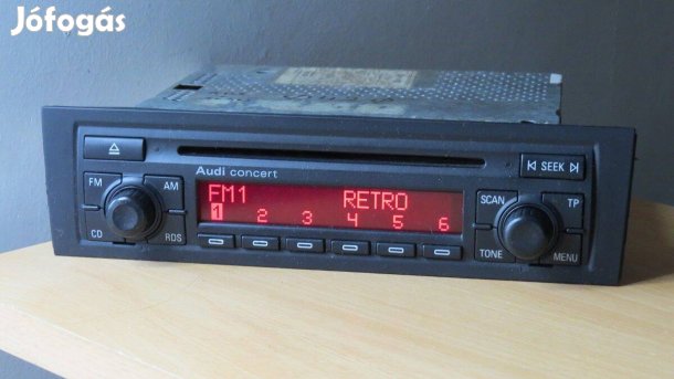 Audi A3 8P gyári Concert II cd rádió autórádió