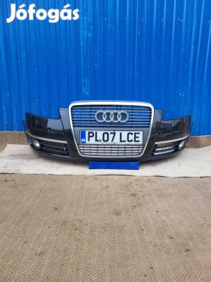 Audi A6 4F C6 gyári 4F0807437C fekete első lökhárító sérülésmentes