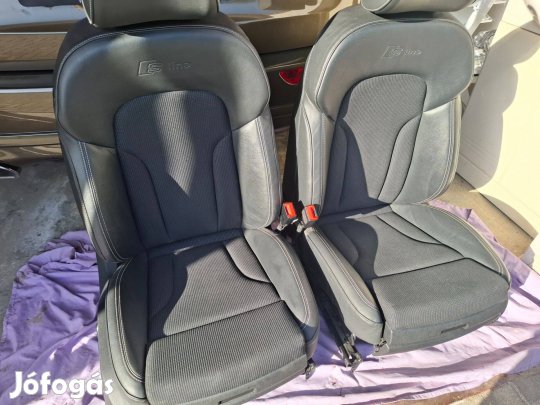 Audi Q5 S-line félbőr,alcantara ülésgarnitúra