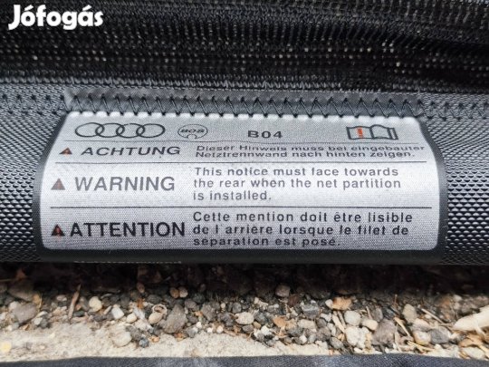 Audi Q5 gyári csomagtérelválasztó háló 