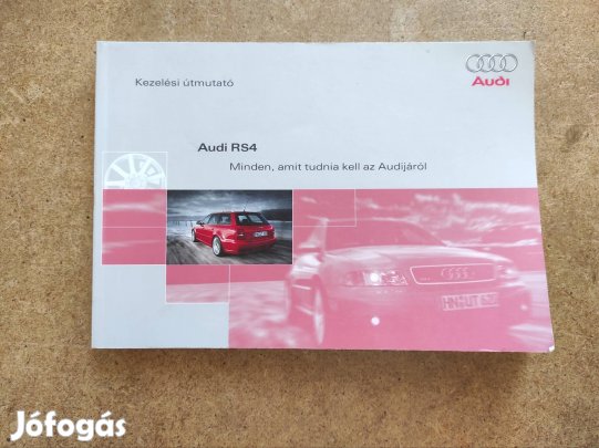 Audi RS4 kezelési útmutató. 2000-