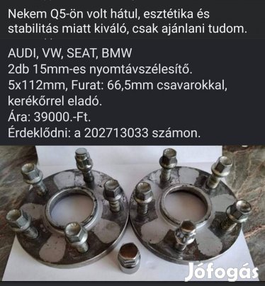 Audi, Seat, BMW nyomtávszélesítő