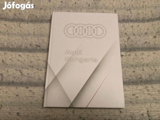 Audi fehér jegyzetfüzet, notesz