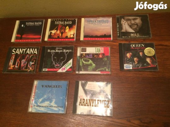 Audió Cd lemezek Tátrai Band, Deak Bill Gyula, Santana, Vangelis