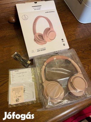 Audio-Technica ATH-SR30BT PK új, prémium japán, Bluetooth fejhallgató