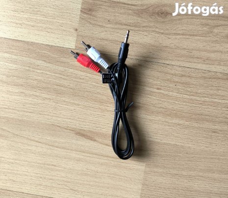 Audio kábel RCA és Jack dugó 1 m hosszú 500 Ft