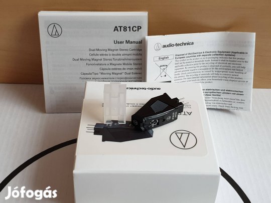 Audio-technica AT81CP T4P P-mount hangszedő lemezjátszó tű vinyl Új