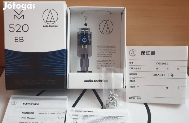 Audio-technica VM520EB hangszedő Japan Gyártás lemezjátszó tű vinyl Új