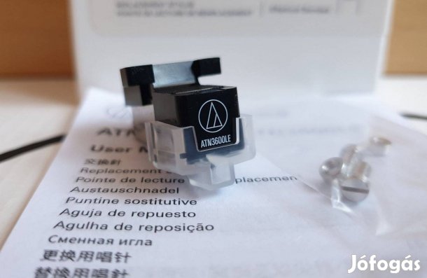 Audio-technica hangszedő AT3600 LE MM Elliptikus lemezjátszó tű Új