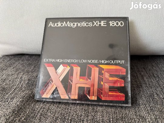Audiomagnetics Xhe magnószalag 18 cm műanyag dobozban