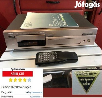 Audiophile Yamaha CDX-890 TI Probit Titánezüst CD Lejátszó +Távirá 7kg