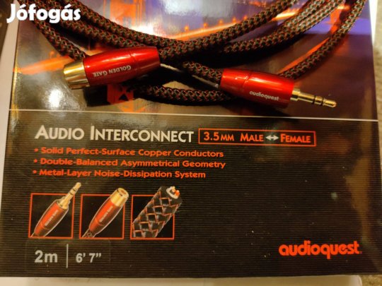 Audioquest Golden Gate 3.5jack hosszabbító kábel
