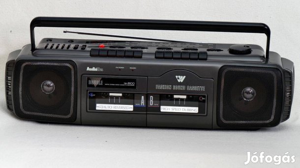 Audioton retró oda vissza játszó magnó rádió aux