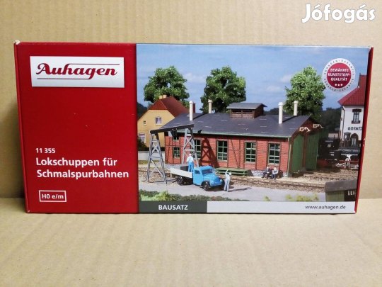 Auhagen 11355 Fűtőház keskeny nyomközű vasúthoz (H0/H0m/H0e)