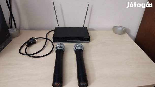 Auna FU-2-B vezeték nélküli mikrofon szett, hibátlanul működik